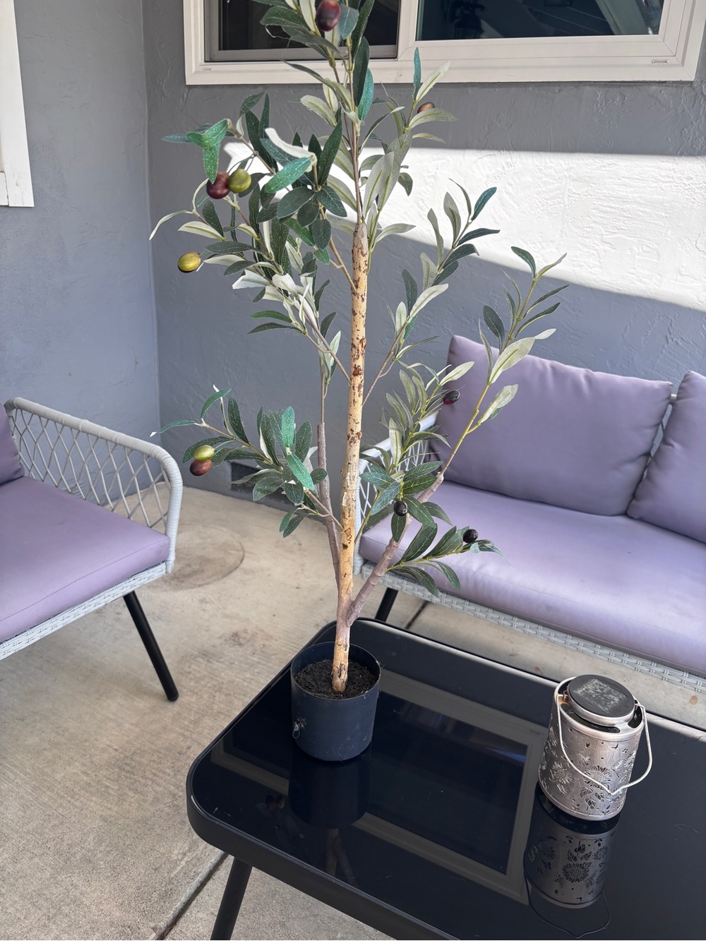 Nearly Natural 3ft Artificial Olive Tree Faux Plant Decor
